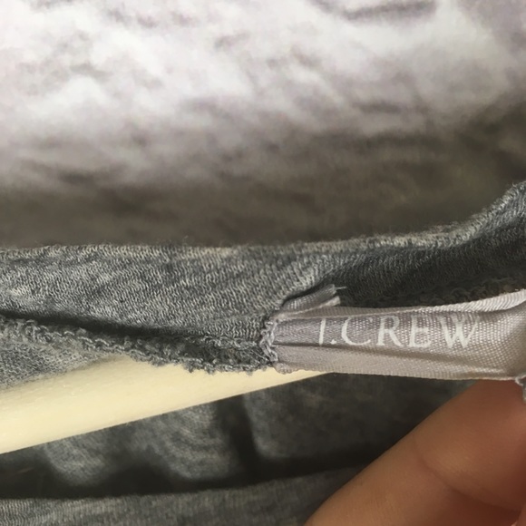 J. Crew Embellished Necklace Tee in Heather Grey - Picture 5 of 6
